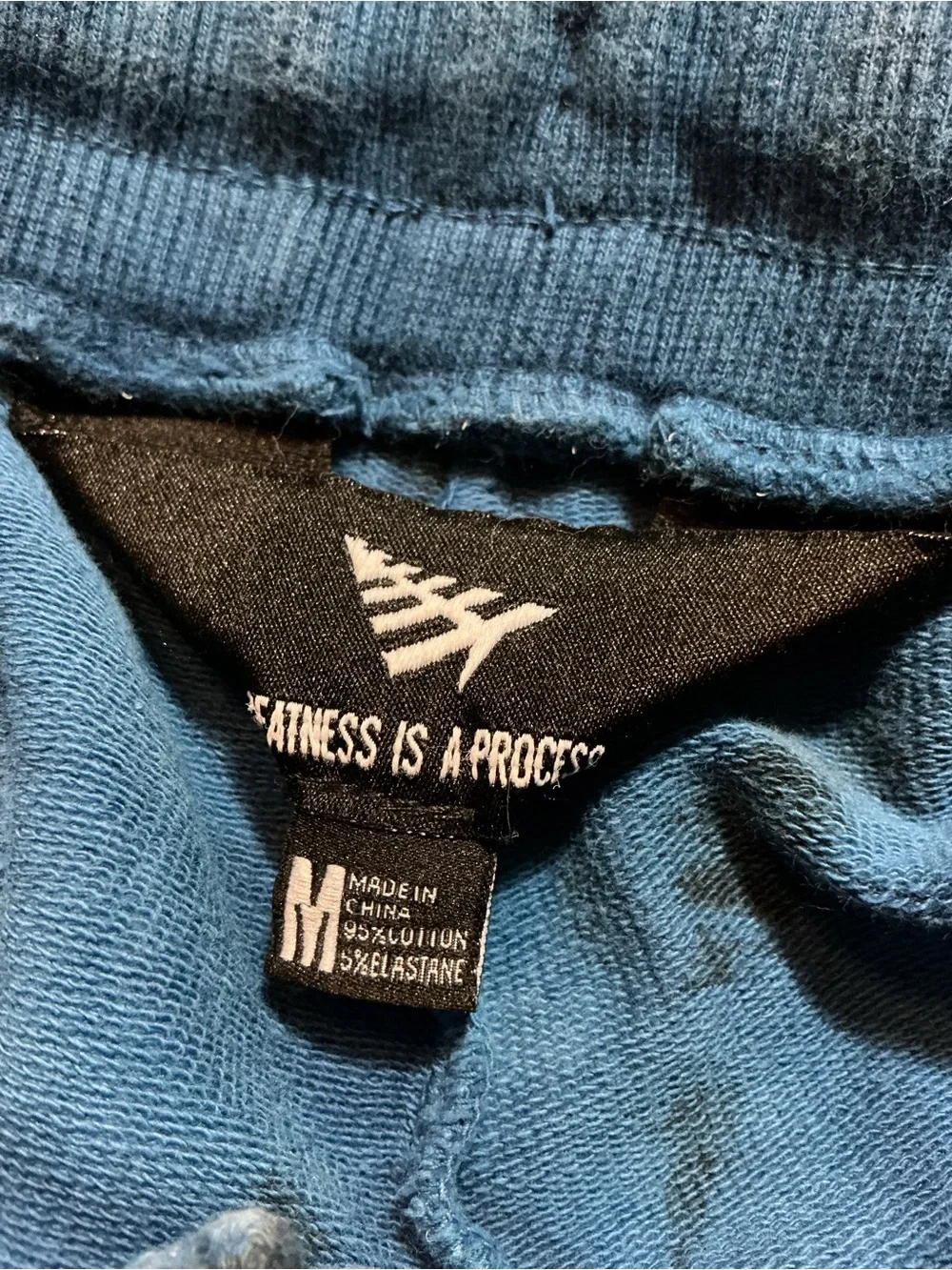 Paper Planes Roc Nation Greatness Is A Process Blue Tie Dye Jogger Sweatpants
